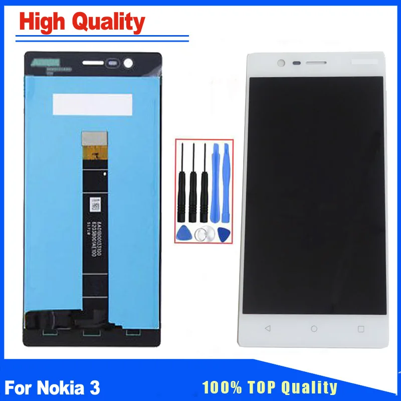 Для Nokia 3 ЖК-дисплей Дисплей с Сенсорный экран Digitizer Ассамблеи Запчасти для авто