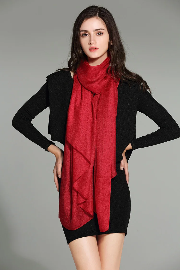 [RUNMEIFA] белье чистых тонов женский шарф весна и осень зима Пашмина Шаль foulard femme плюс размер хиджаб палантин, шарф
