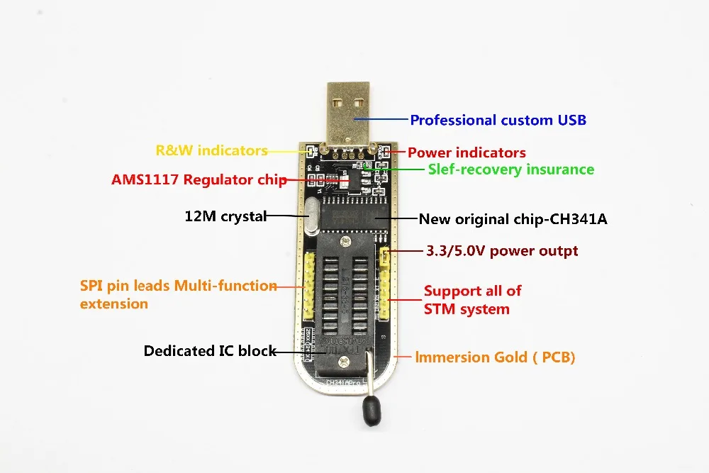 SOIC8 SOP8 тестовый зажим для EEPROM 93CXX/25CXX/24CXX+ CH341A 24 25 серии EEPROM Flash биос USB программист модуль