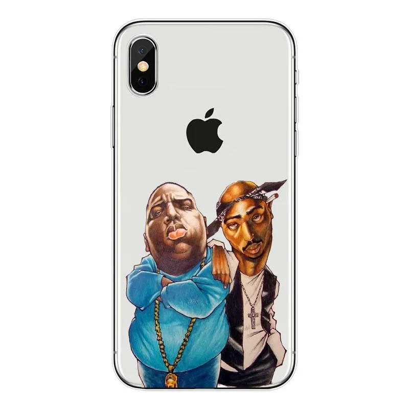 2Pac Makaveli Tupac Amaru Shakur прозрачный силиконовый мягкий чехол для телефона iPhone 6Plus 7 8 11