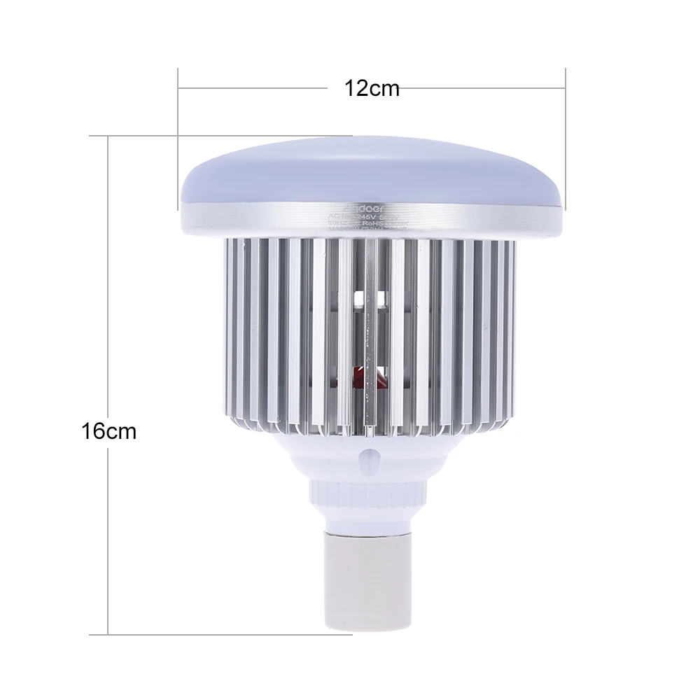 Andoer 50W 5500K 72 Beads E27 Socket Photo Video Studio светодиодный светильник лампа для DSLR камеры и