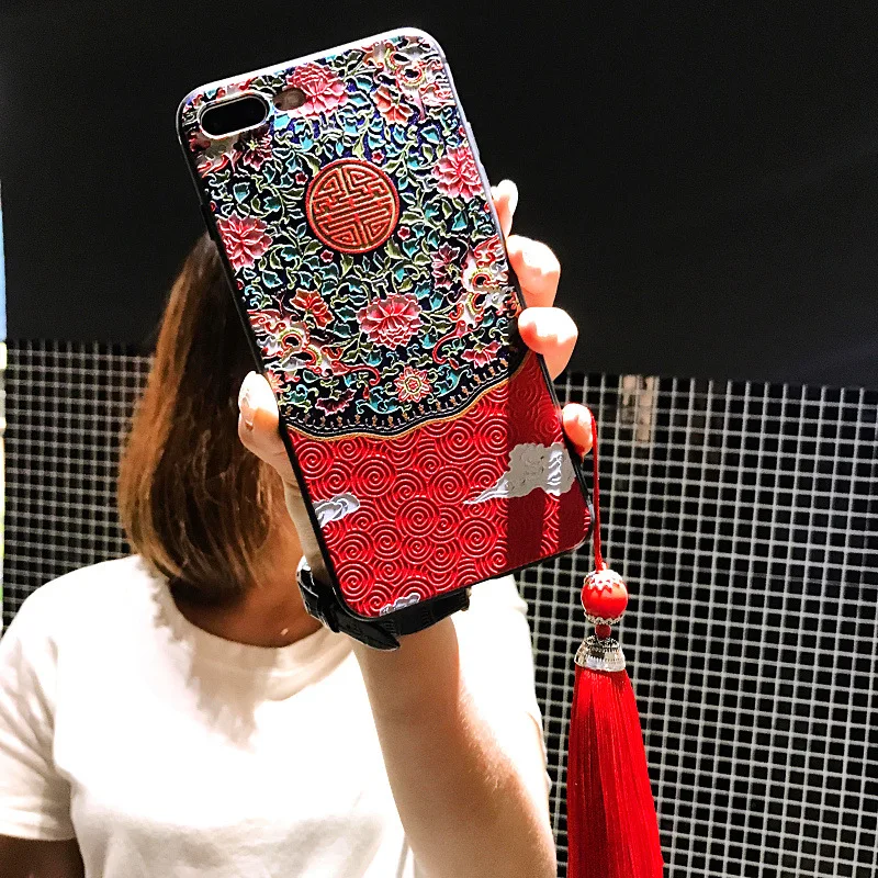 Chinese 3D Emboss Cartoon Patterned Phone Case For iphone X 8 7 Plus Cases Soft Silicone Cover Xiaomi MIX2 for Huawei p20 |