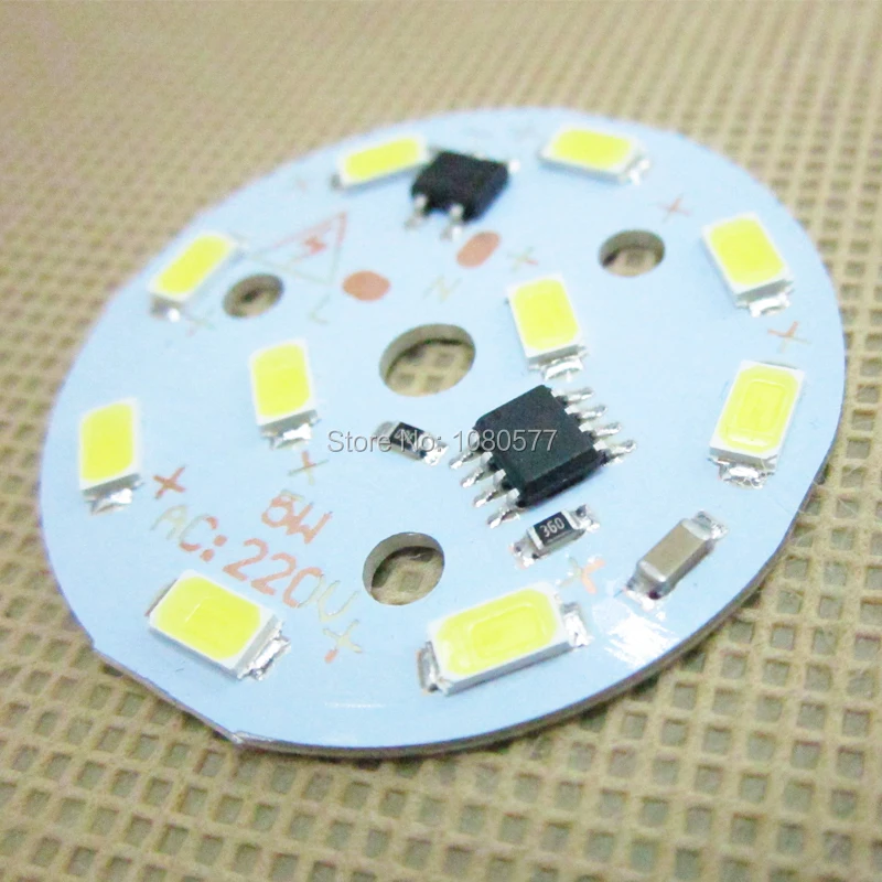 1 шт. ac 220 В SMD 5730 светодиодный светильник PCB, Диммируемый интегрированный Смарт IC драйвер 3 Вт 5 Вт 7 Вт 10 Вт 12 Вт 15 Вт 18 Вт 24 Вт белый и теплый белый