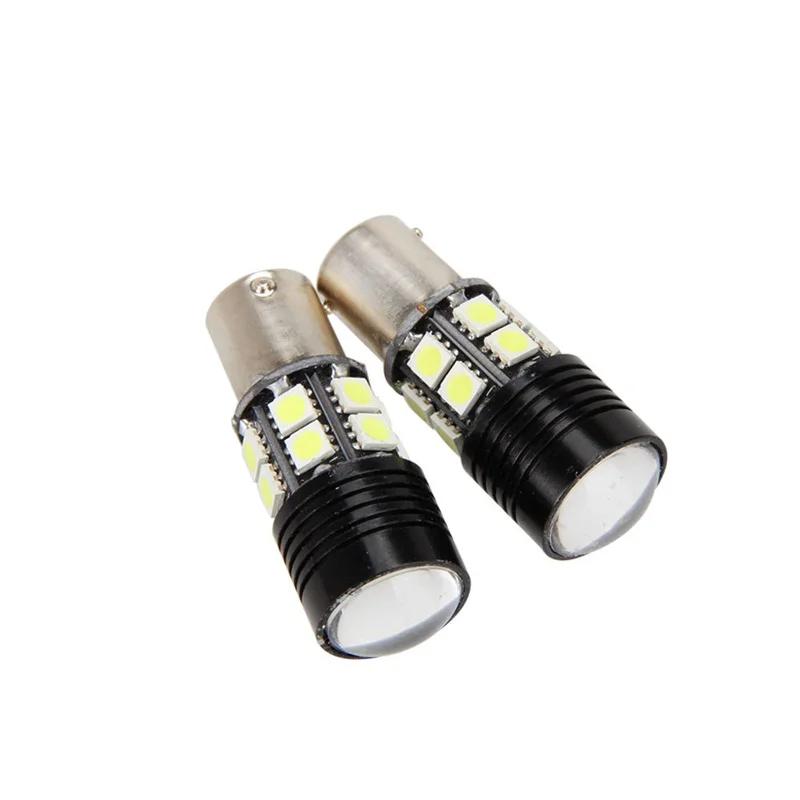 10 шт./лот 1156 BA15S (S25) 7W R5 светодиодный + 12SMD 5050 Светодиодный фонарь заднего хода