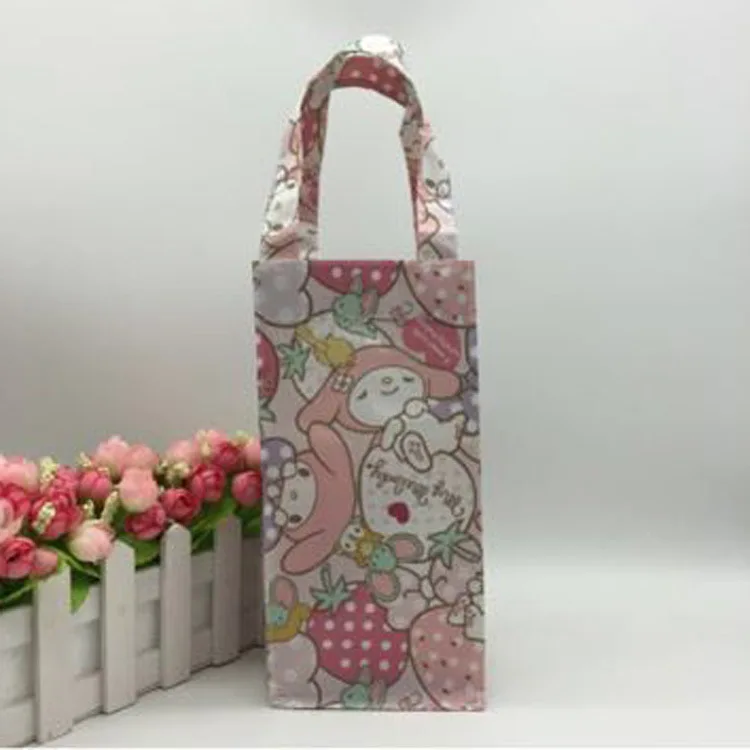 Новая Большая Ручная Сумка kt с рисунком из мультфильма милая сумка для вина