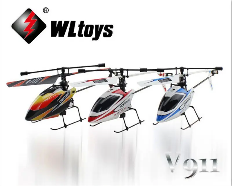 Оригинальная обновленная версия WLtoys V911 2 4 ГГц 4CH с одним лезвием Propellor Gyro мини