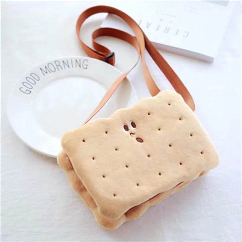 Crossbody bag Blascher Harajuku забавная милая и веселая модель печенья Детская сумка через плечо печенья макияж или сумка для хранения для детей SQ35 - Цвет: Crossbody bag