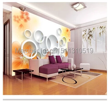 Free shipping custom 3D large murals simple flower television sofa bedroom wall wallpaper stereo | Обустройство дома