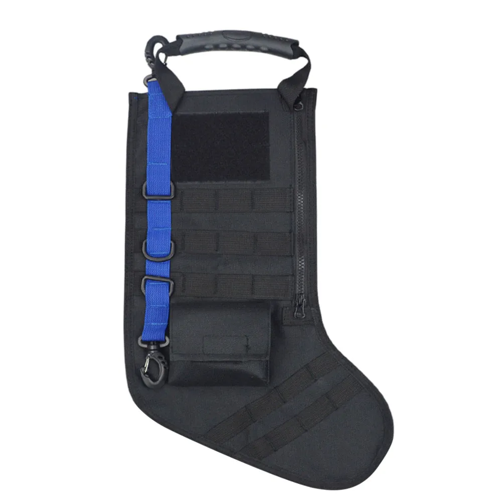Black 1 шт. Тактический Рождественский чулок Molle военный Оксфорд джунгли камуфляж чулок пустынный лес 19 дюймов# s - Цвет: Black