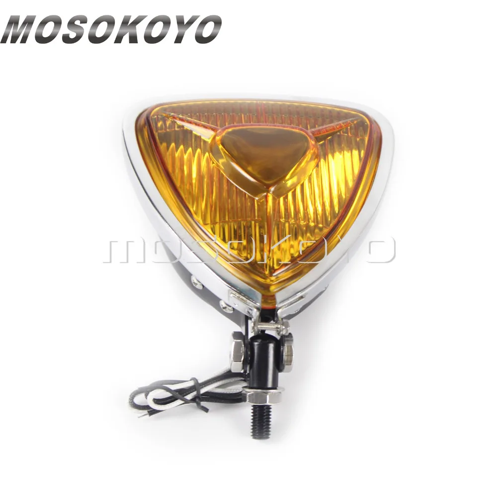 Черный мотоцикл H3 12V 55W треугольный светильник для кафе Harley Cruiser Scrambler| |