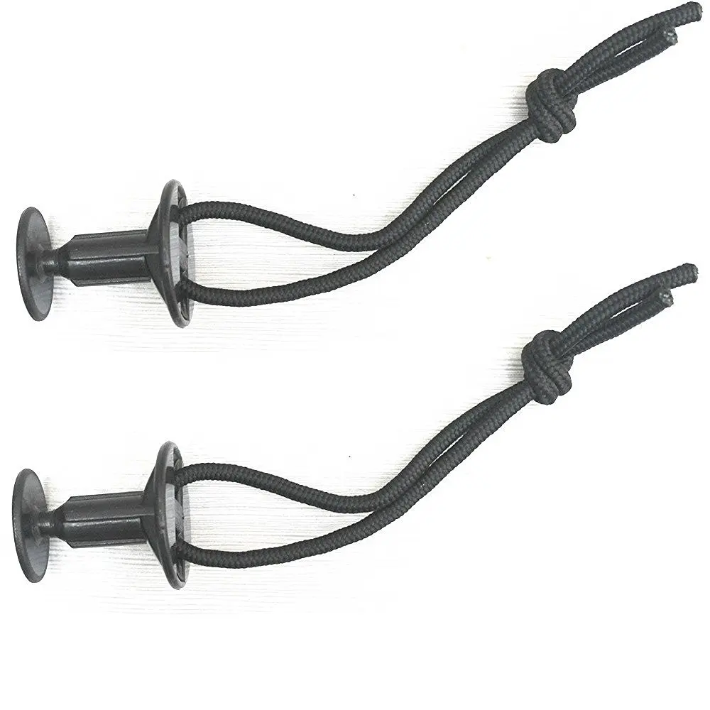 6 шт. черные поводки для серфинга вилки с шнурком пластикового кузова доски |