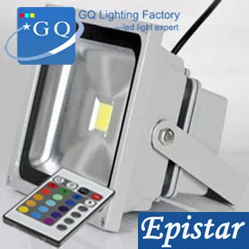

10pcs/lot sales promotion RGB LED flood light floodlight floodlights 100w 70w 50w 30w 20w 10w RGB projectors luminaire lamp