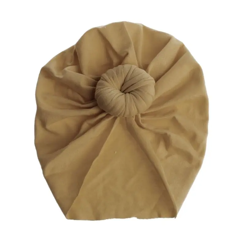 KH Baby Turban Top Knot Hat Toddler Kids Boy Girl India Beanie Hat Lovely Soft Newborn Headwear Photography Props Accessories - Цвет: KH