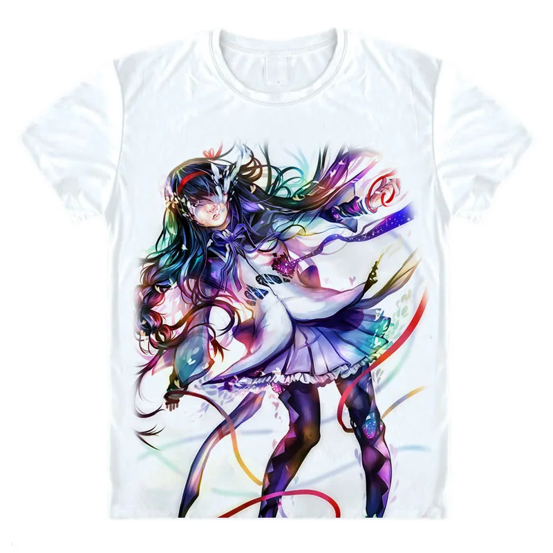 19 Аниме puella magi madoka magica футболка sayaka Kaname Madoka Akemi Homura Волшебная футболка с ведьмой Милая футболка подарок футболка - Цвет: 19