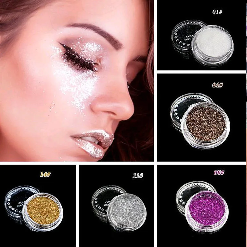 Maquiagem Profession Beauty Makeup Loose Powder Glitter Eyeshadow Eye Shadow Pigment |