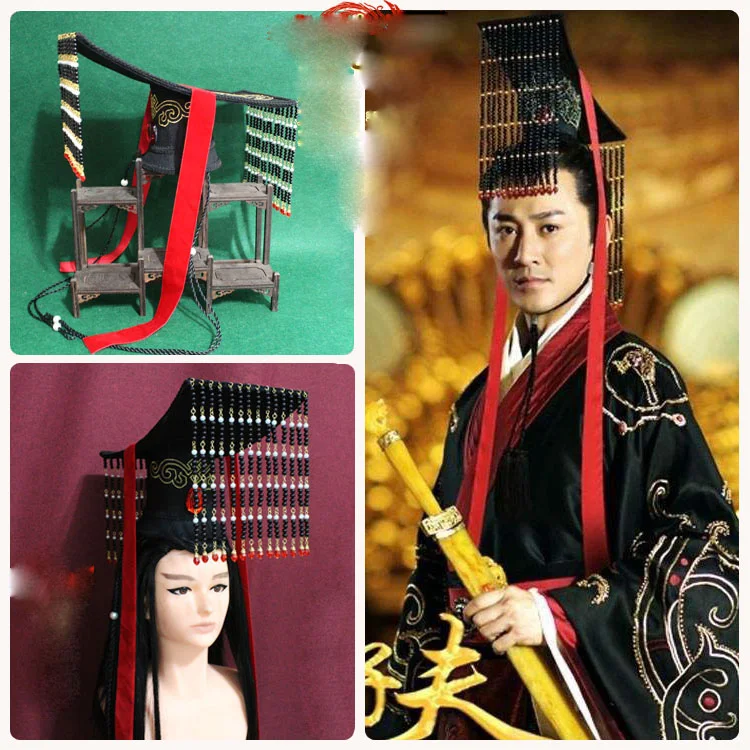 Lin Feng 2 вида конструкций старинный китайский император трон шляпа коронка для ТВ