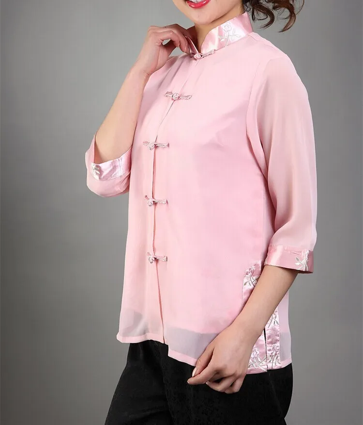 Новое поступление модные белые китайский для женщин шелковый атлас верхней