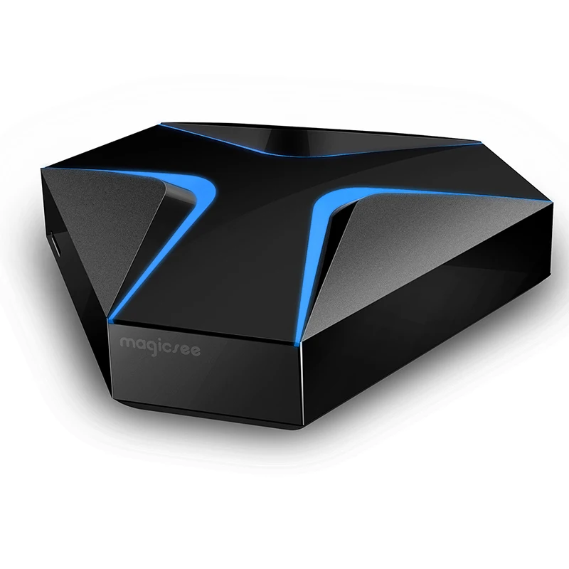 Magicsee Железный Смарт ТВ приставка Android 7 1 2 ГБ DDR3 16 Гб EMMC Amlogic S905X четырехъядерный 4