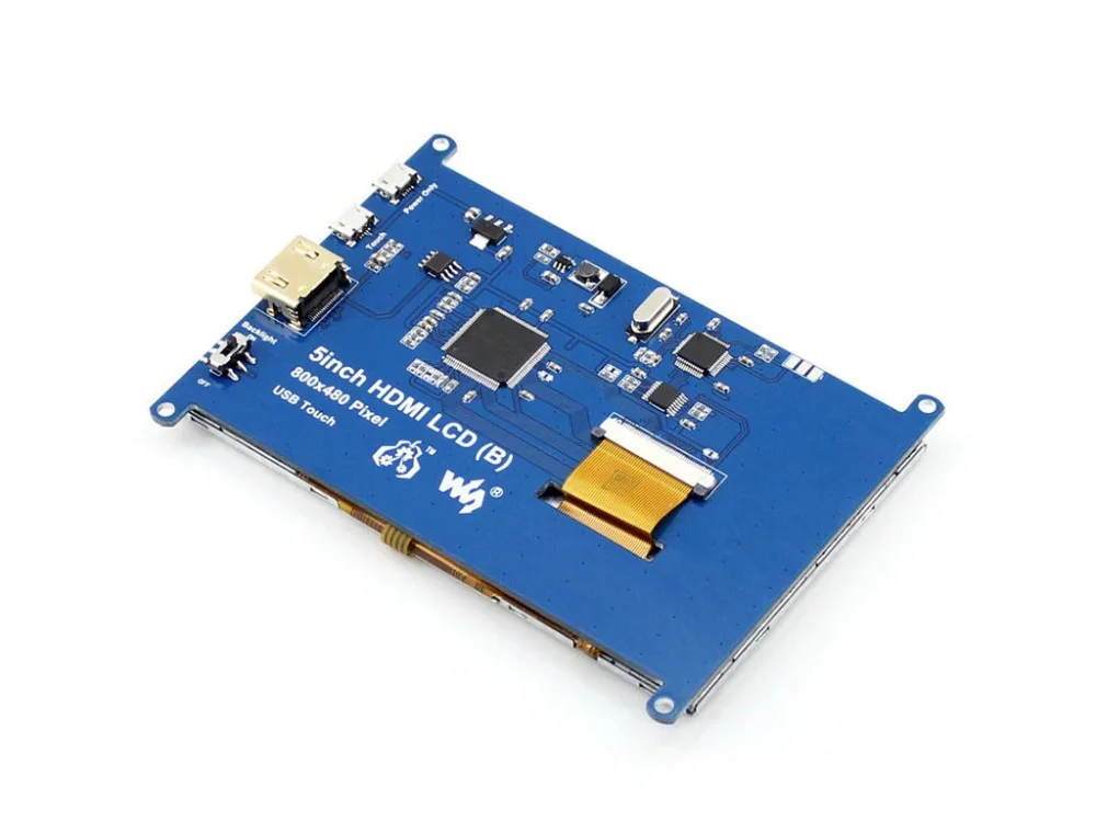 Raspberry Pi 5 дюймов HDMI ЖК дисплей модуль сенсорный экран поддержка 3 банан Beaglebone