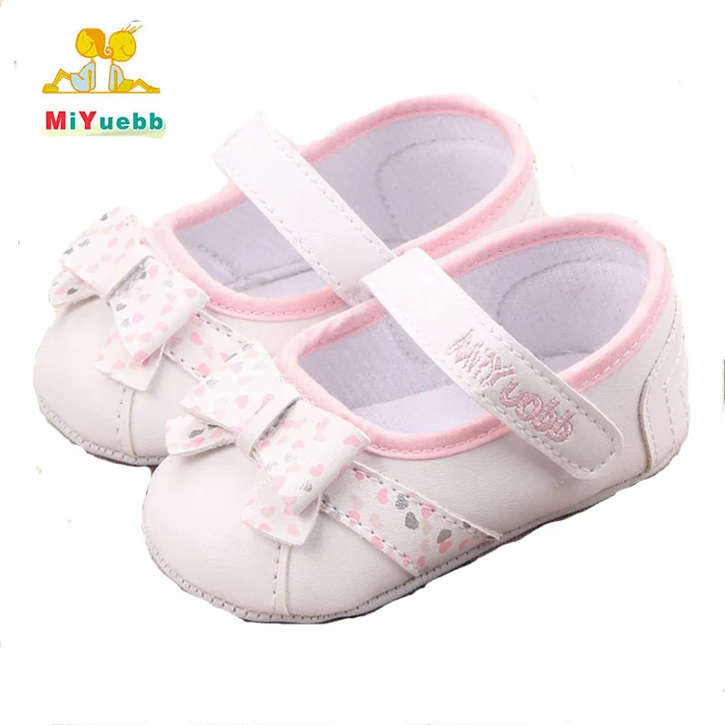 

Baby girl princess spotted shoes Spring and Autumn Toddler shoes flowers bow pattern First walk Shoes 2xz5
