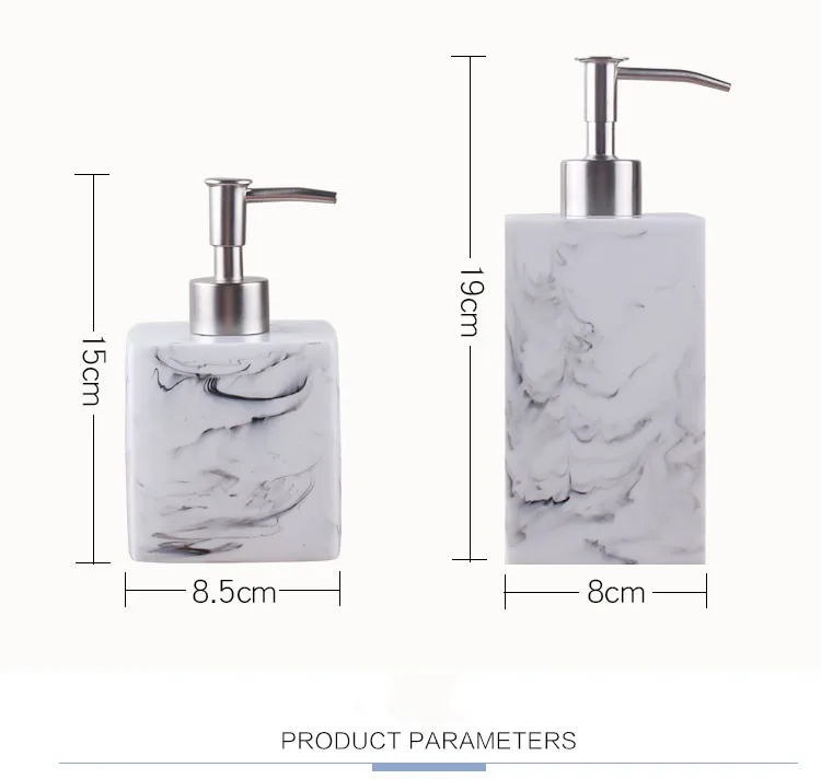 Дорожный Shampon bathrocсквозной силиконовый бутылочный насос для отеля мраморный Shampon диспенсер пресс и дезинфицирующее средство Бутылка диспенсер для мыла набор