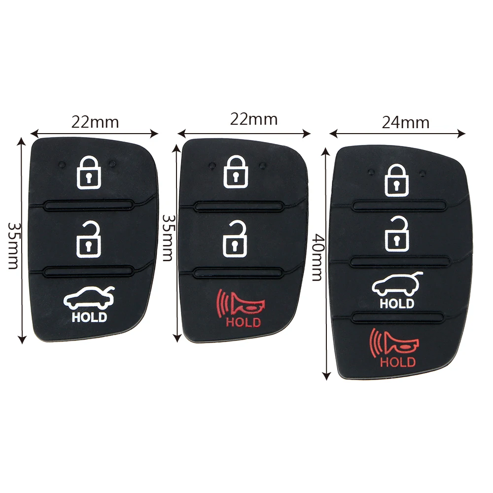 LEEPEE для Hyundai Ix35 Ix45 3 4 кнопки дистанционного Авто Запчасти ключи резиновый