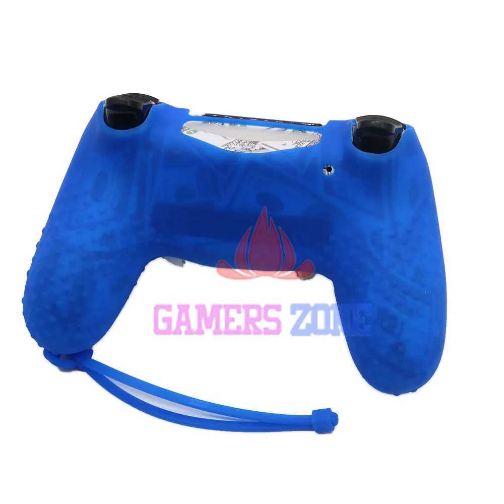 Чехол накладка силиконовый для контроллера Sony PS4 с кольцом держателем|skin case|skin cover