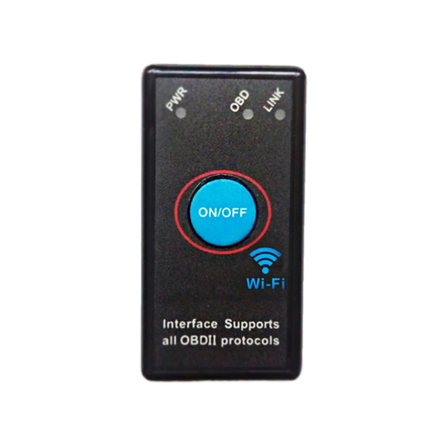 Новый мини wifi ELM327 Выключатель питания OBD2 автоматический считыватель кодов V1.5