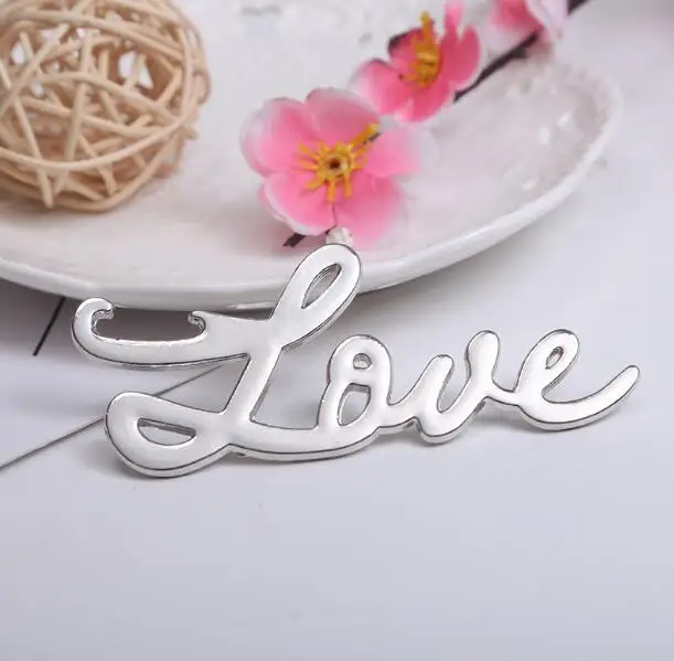 Preço 10 Pçs/lote Presentes De Casamento Europeu Ouro Prata Metal Amor Cerveja Abridor De Garrafa Abridor De Garrafa De Presente De Casamento