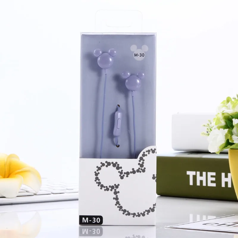 Cartoon Mickey In-Ear Earphone for iphone Mp3 Mp4 cell phone computer 3.5mm plug clear bass | Электроника