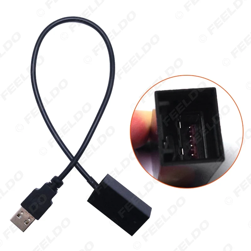FEELDO Удлинительный usb-кабель-адаптер 1 шт. провод для Honda Civic/Jazz/Accord/Odyssey 2009 ~ вперед