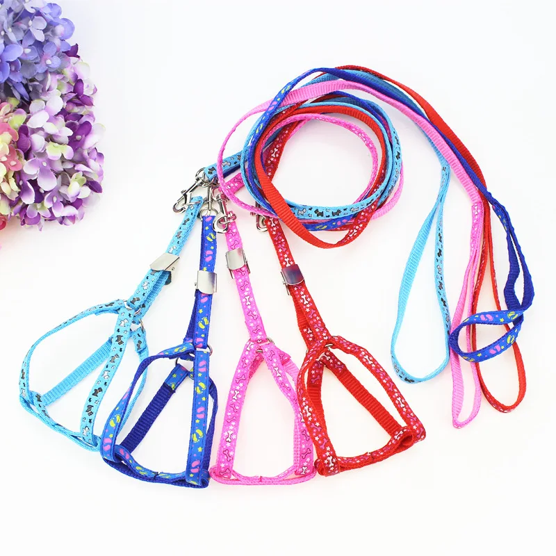 Нейлоновый Поводок для собак поводок ошейник маленьких и больших 4 цвета размер XS