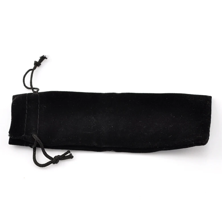 Оптовая продажа 10 шт. черные вельветовые бархатные мешочки на шнурке изящные