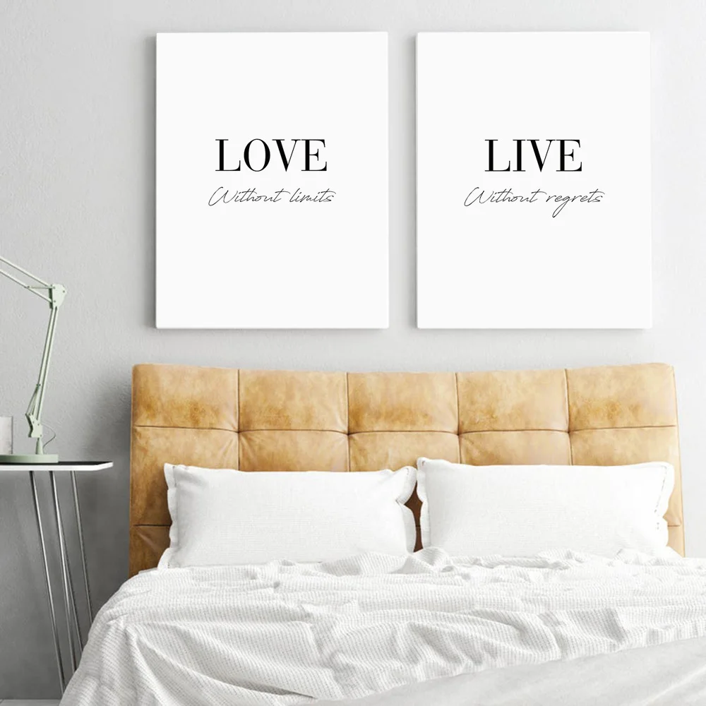 Dream Love Live Quotes минималистичные скандинавские постеры и принты в спальню настенная