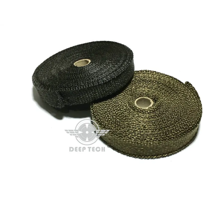 10 м лента для глушителя выхлопной трубы термостойкая оберточная черная тепловая