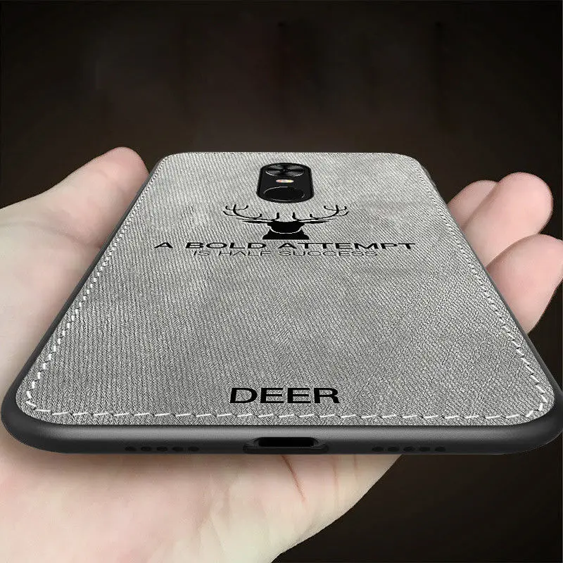 Текстура ткани+ Мягкий силиконовый бампер Олень чехол для телефона для Xiaomi mi 8 SE A1 A2 Lite 5X 6X для красный mi примечание 6 Pro 4 4X 5A 6A 5 плюс