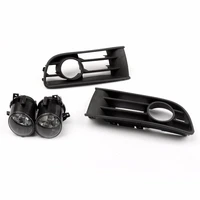 areyourshop front bumper fog lights grille grill lamps set for polo hatch 9n1 2001 2002 2003 2004 2005 car exterior accessories