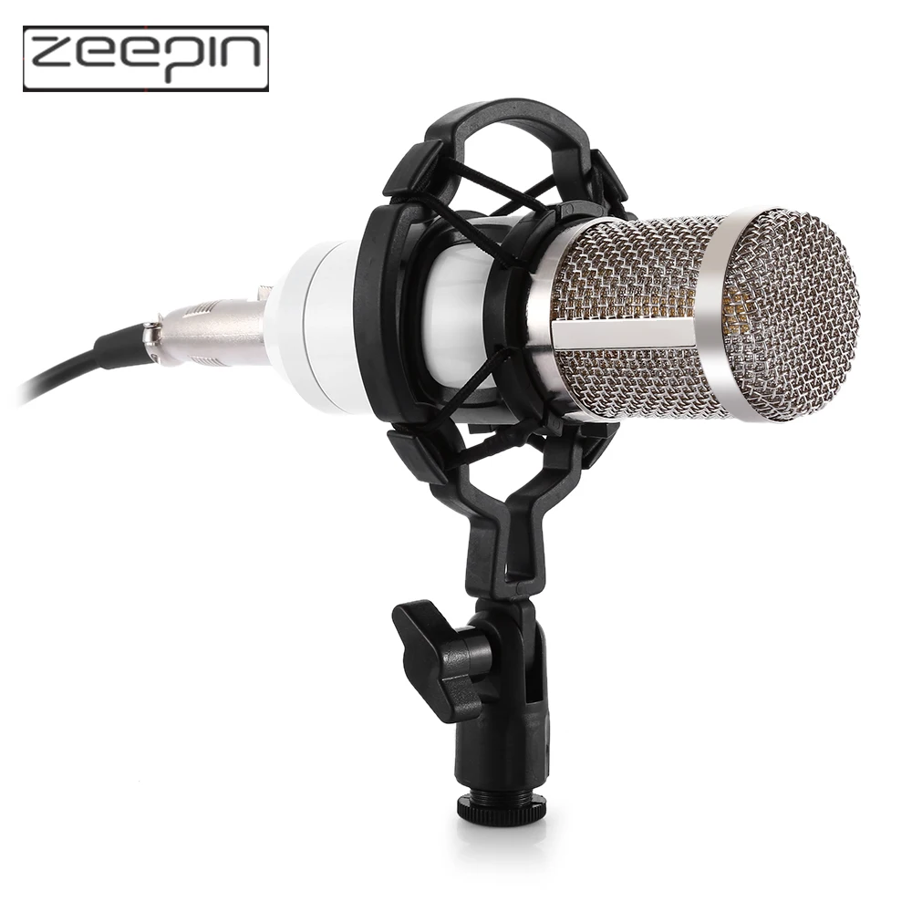 Professional BM 800 bm800 Condenser Sound Recording Microphone with Shock Mount for Radio Braodcasting Singing Black|sound recording