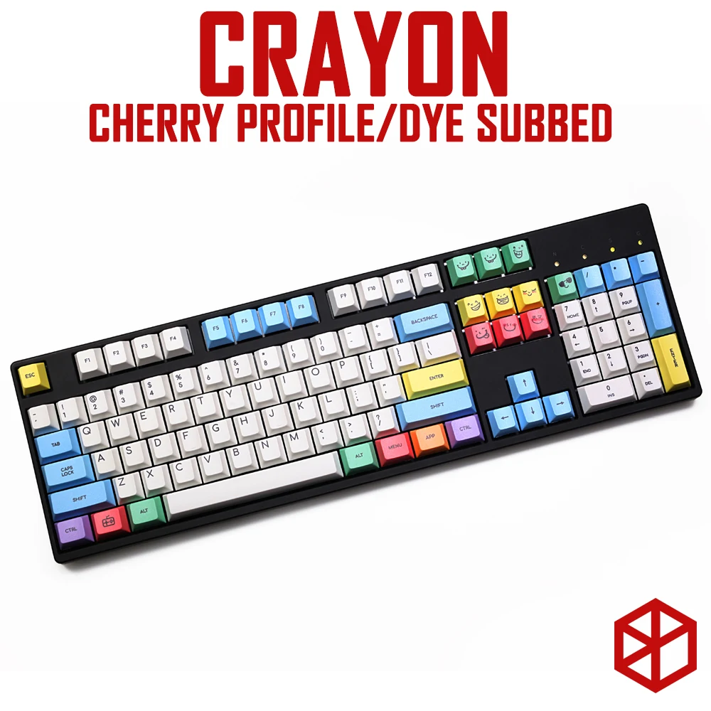 Вишневый профиль краситель Sub Keycap Set PBT пластиковый мелок для механической