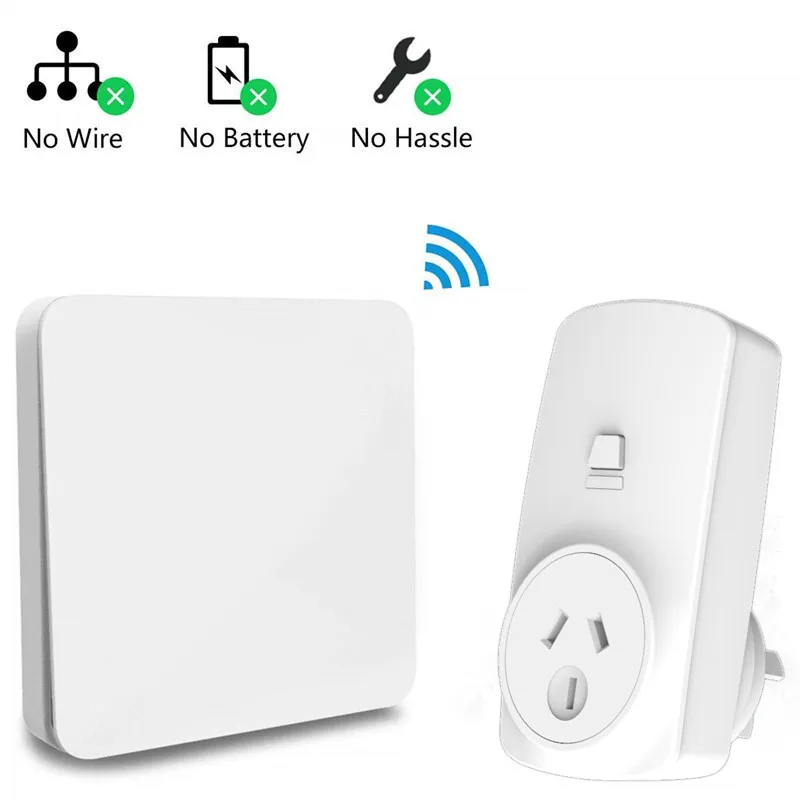 Беспроводная розетка AU Plug 16 А кинетический беспроводной переключатель не