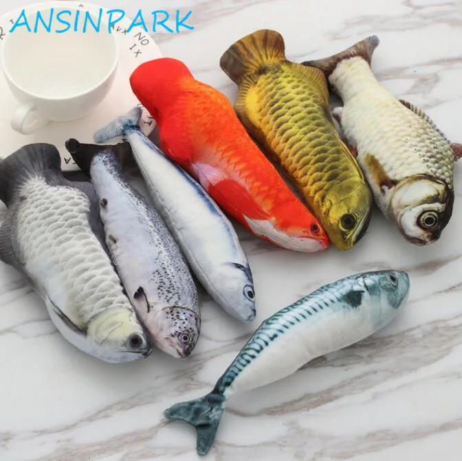 ANSINPARK Новая красивая искусственная игрушка для кошек рыбы плюшевый щенок игрушки