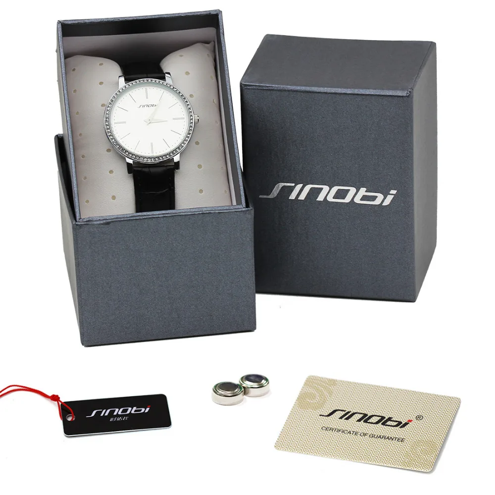 Люксовый Бренд ультра тонкий женщины платье смотреть SINOBI Моды Горный Хрусталь