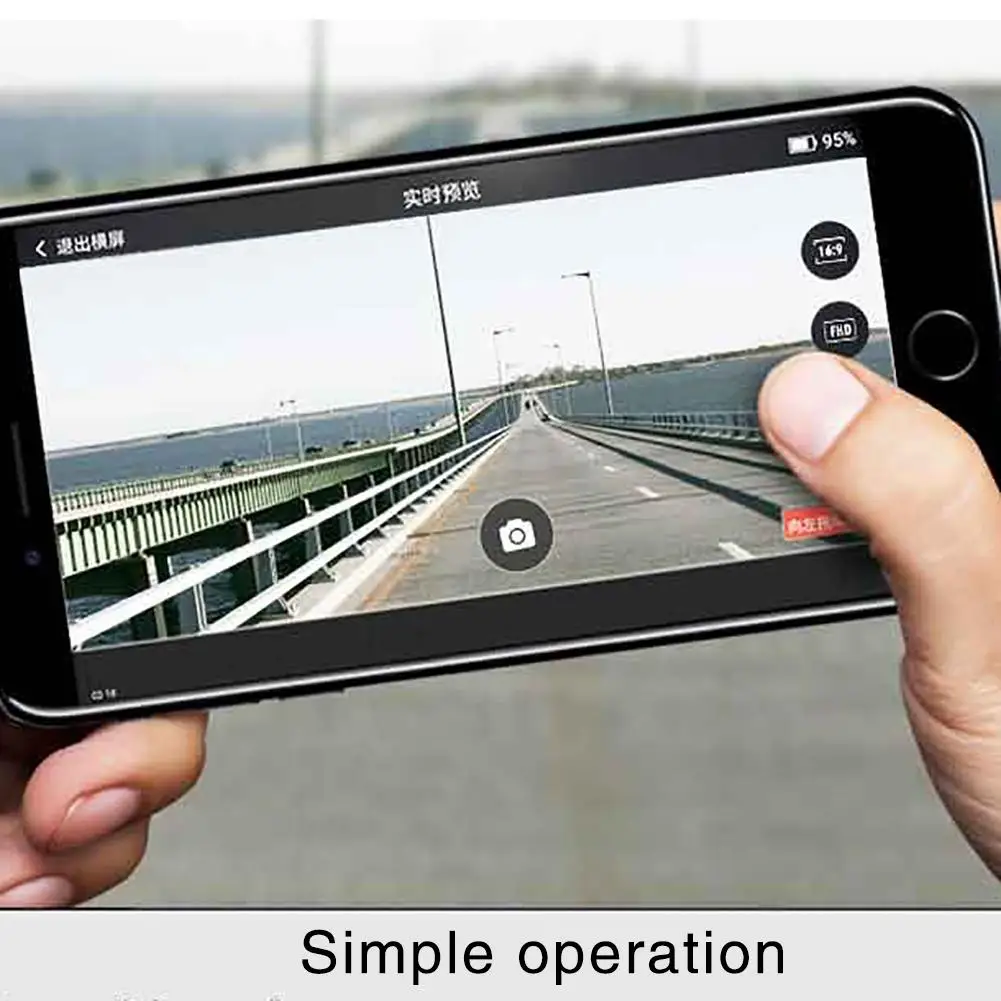 

330degreesrotation Car DVR Hidden 1080P 140 WideAngle HD Screenless Dash Camera Recorder Microphone WiFi 30fp USB Dash Cam