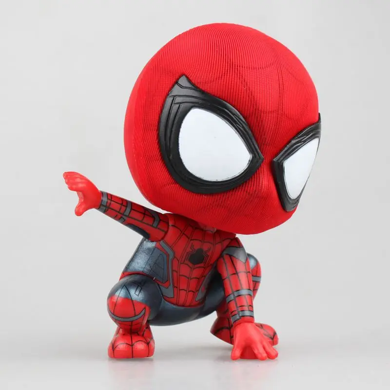 Huong Anime Cartoon Spider-Man Spiderman Mini Spider Man Doll PVC Action Figure Collectible Toy Model | Игрушки и хобби