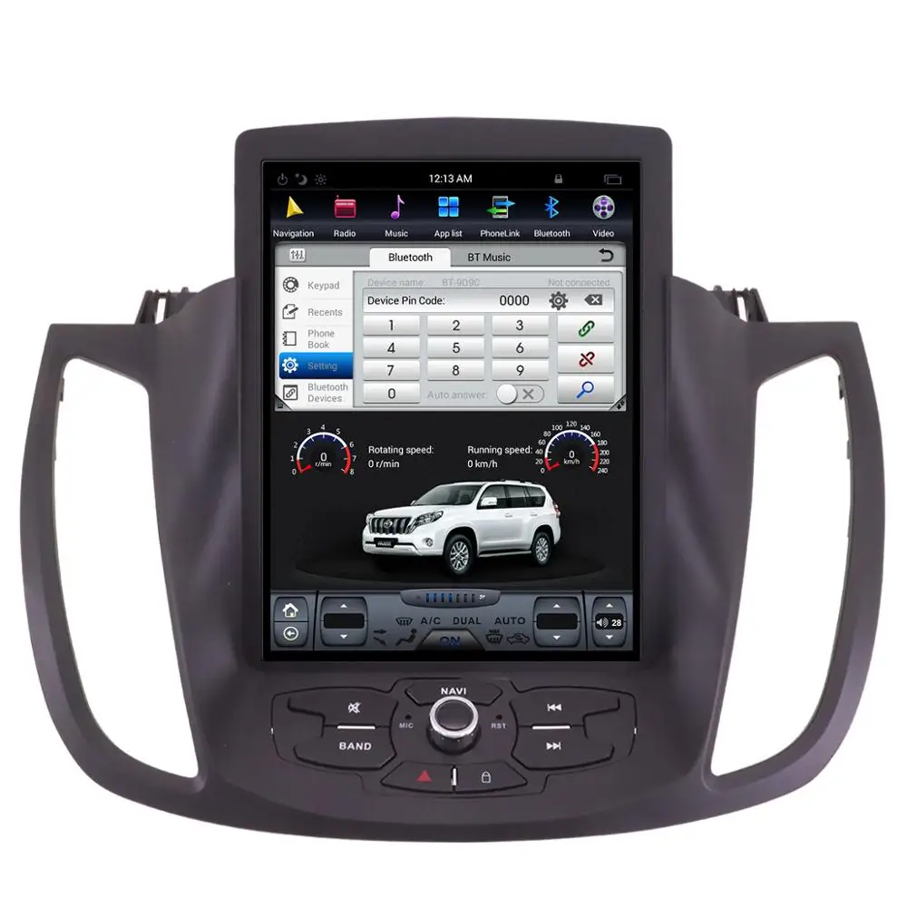 Android 8 Tesla стиль автомобиля нет DVD плеер gps навигация для Ford Kuga 2013 + Авто Стерео