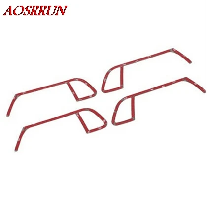 

Stainless steel car door handles decorative cover of the interior door handle trim frame gas 3D stickers for Audi A4 2009-2016