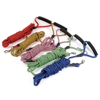 2m3m5m10m long nylon dog leash dogs lead pet mountaineering rope outdoor walking training leashes for dogs belt safety rope 5