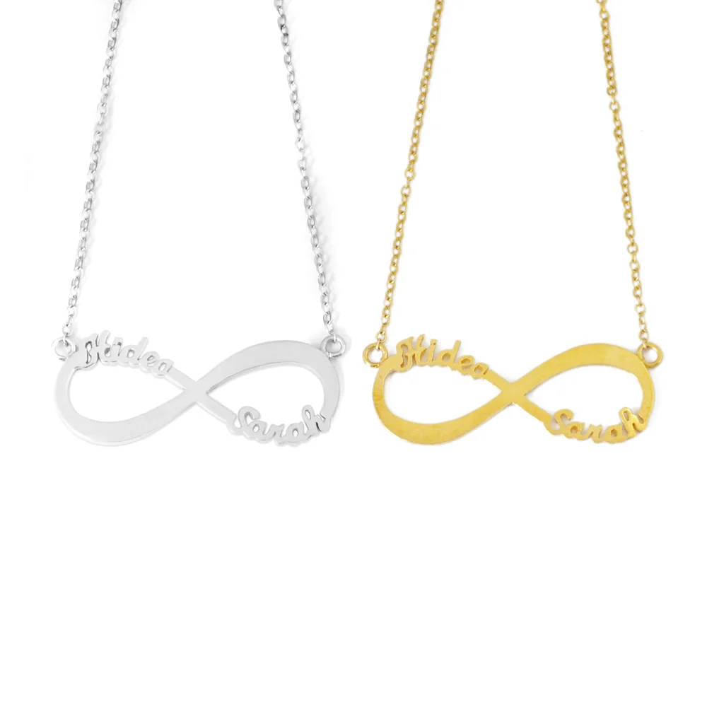 

Custom two Names Infinity Necklace, Personalized name Infinity Necklace,Infinity Pendent,Valentine's Day Gift,Gift for her