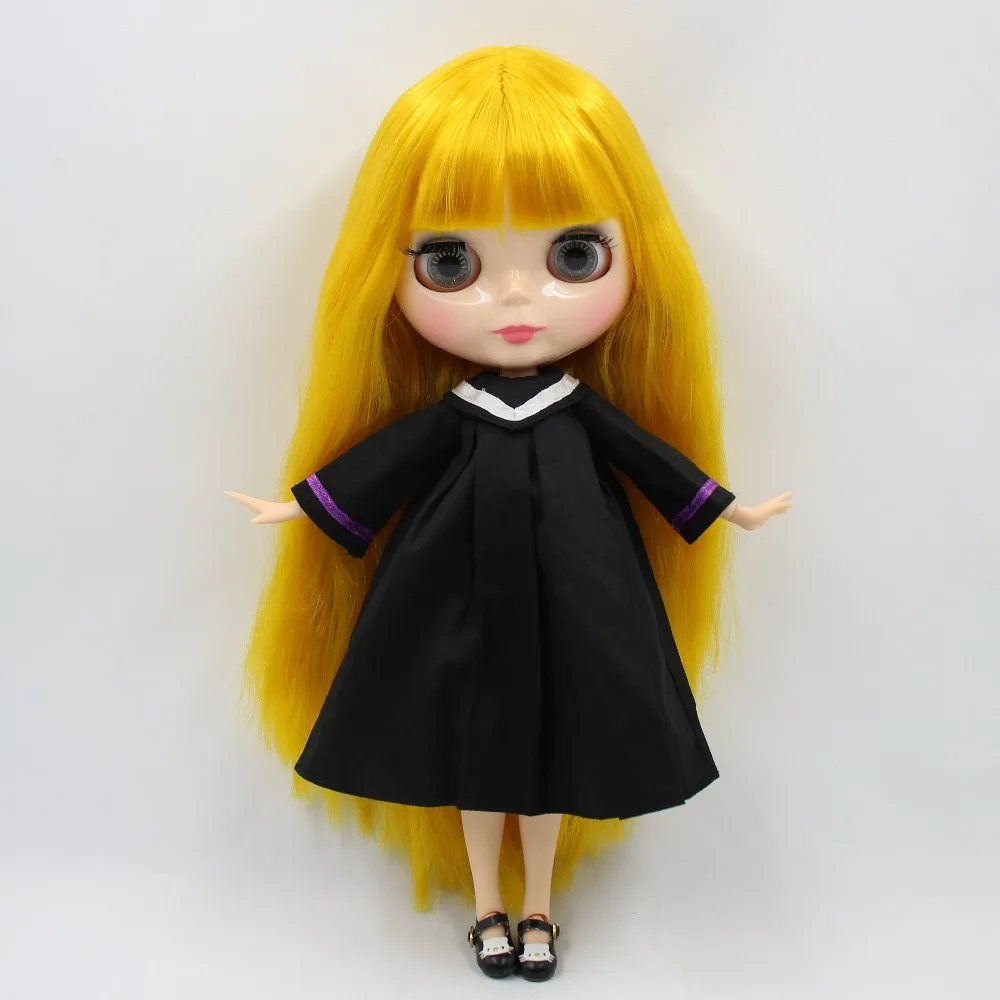Ледяная кукла DBS Blyth 1/6 bjd сустав тело белая кожа 30 см 280BL3038 жёлтые волосы голые