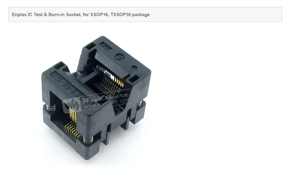 Enplas ОЦ 24 0.65 01 SSOP24 TSSOP24 IC Испытания burn в Гнездо Адаптера Программирование мм Шаг 4.4